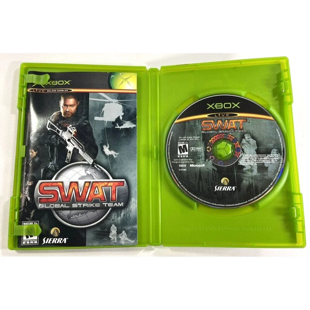 SWAT Global Strike Team Original Microsoft Xbox Complete with Manual Tested